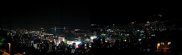 立山から見た長崎の夜景