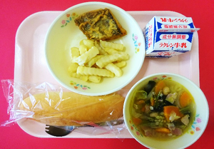 サミット給食（6区イギリス）