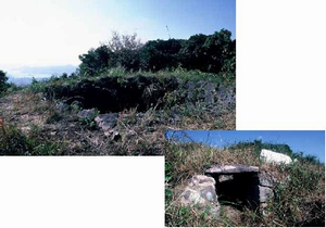 烽火山のかま跡