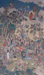 聖福寺の涅槃図