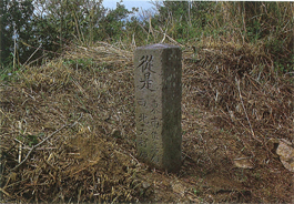 外海深入の辻傍示石