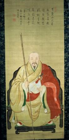 喜多元規筆慈岳和尚法像