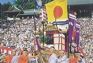 八幡町剣舞と弓矢八幡祝船