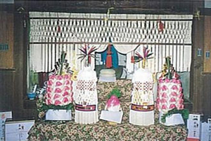 飯香浦地蔵祭飾りそうめんの画像