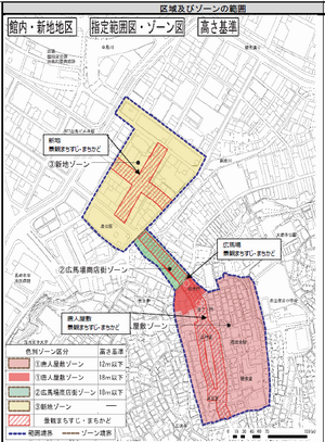 館内新地地区の地図