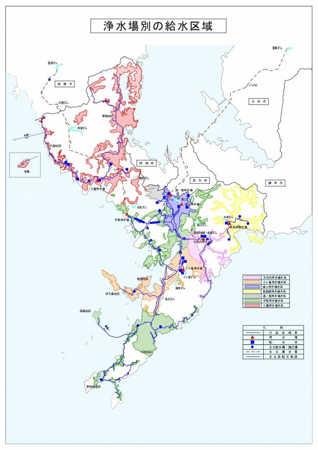 浄水場別の給水区域