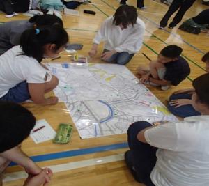 地域防災マップ作成の様子