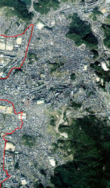 戦災復興地区の空撮の画像2