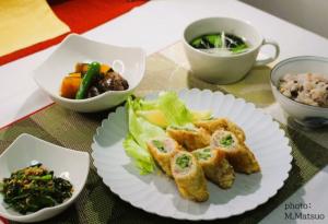 豚肉の野菜ロール揚げ