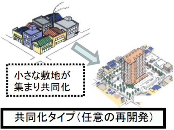 共同化タイプ（任意の再開発）