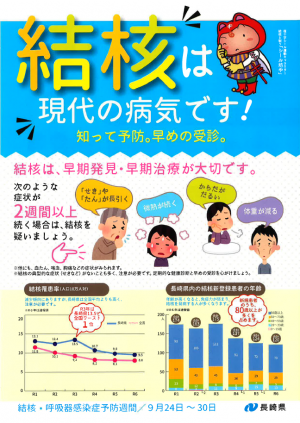 令和7年度結核・呼吸器感染症予防チラシp.1(長崎県作成)