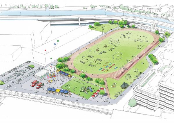 中部下水処理場跡の移転後イメージ