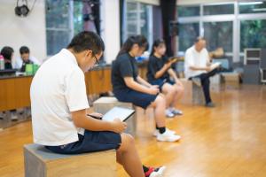 けいこに励む様子