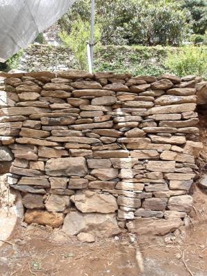 再生した石積み