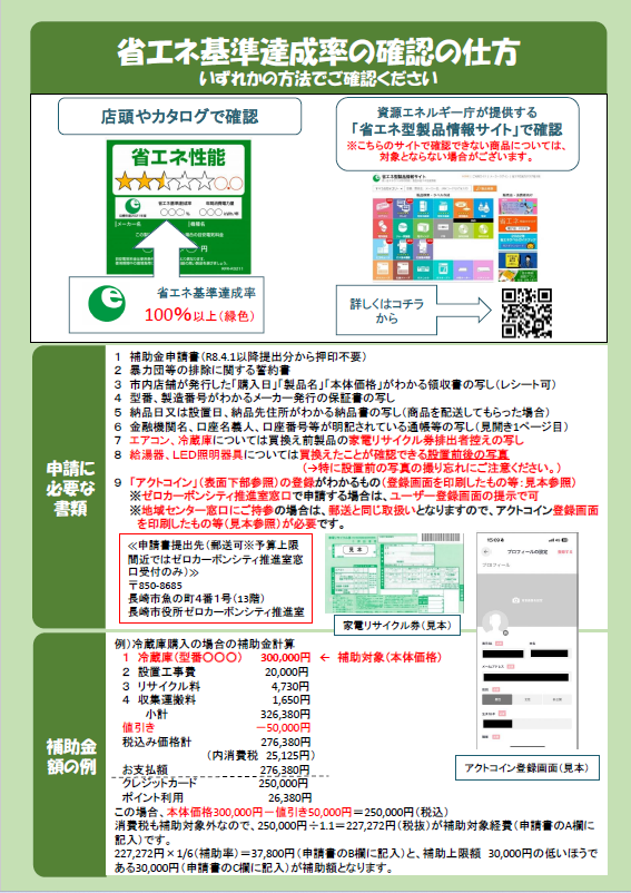 長崎市省エネ家電等補助チラシ(第4弾)(裏)