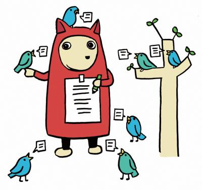 クーちゃん&小鳥