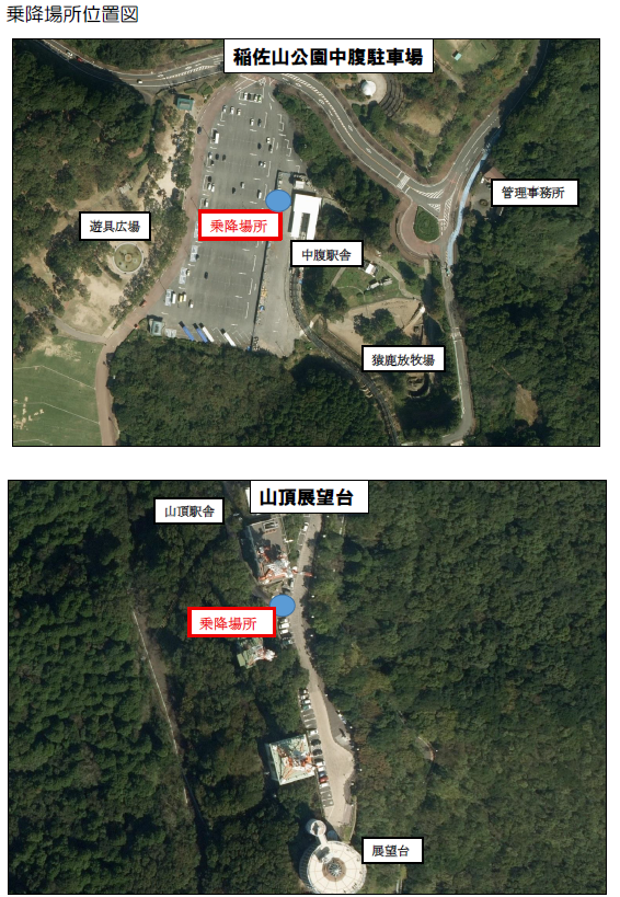 乗降場所位置図
