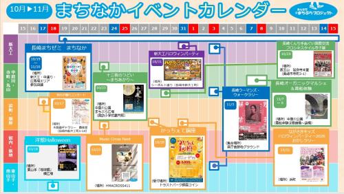 まちなかイベントカレンダー(10.15~11.15)