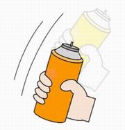 缶を振って確認