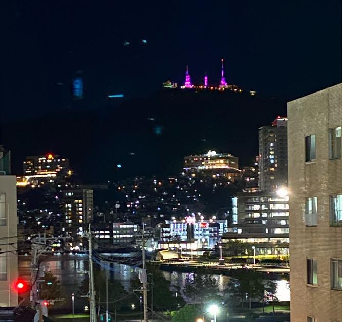 2020年10月1日のピンクリボンライトアップ～稲佐山～の画像