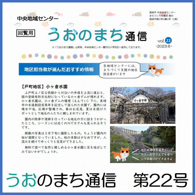 うおのまち通信　第22号の画像