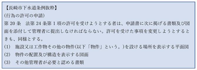 長崎市下水道条例