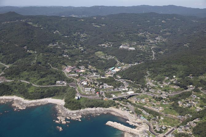 外海の出津集落(空撮)