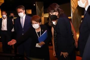 原爆資料館の展示室視察の画像2