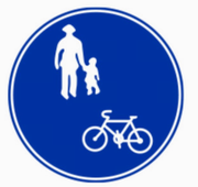 普通自転車歩道通行可の画像
